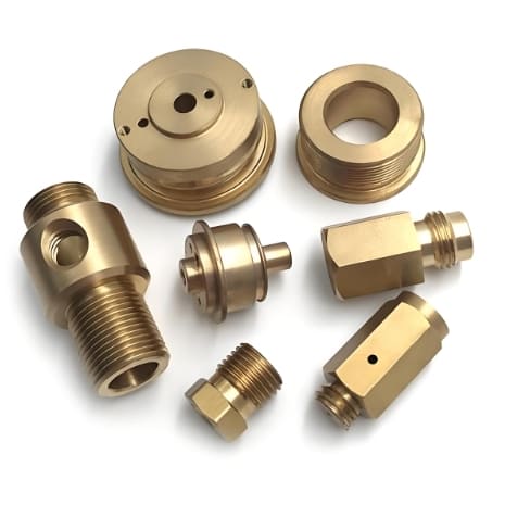 custom cnc machining brass copper parts