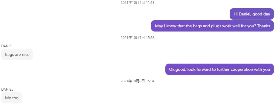 Good feedback from customers-2