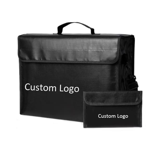 customized fireproof bag and logo